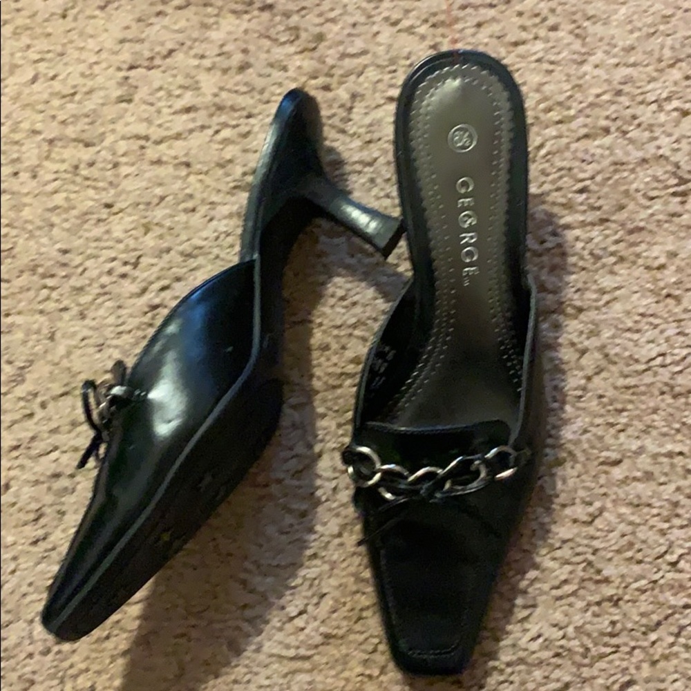 Brand New George Black Shoes-Jayne Style